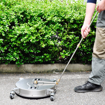 2In1 Surface Cleaner 16.5Inch Undercarriage Washer Pressure Washer Max 4000PSI 1/4 Quick Connector with Universal Wheels and Wands for Car Ground Cleaning - Image 3
