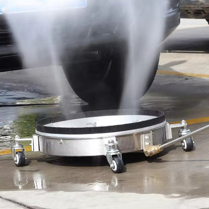 2In1 Surface Cleaner 16.5Inch Undercarriage Washer Pressure Washer Max 4000PSI 1/4 Quick Connector with Universal Wheels and Wands for Car Ground Cleaning - Image 4