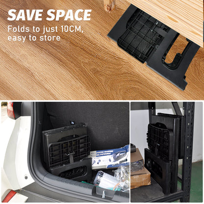 Multipurpose Portable Folding 2 Step Stool Non-Slip PP Collapsible Step Ladder Stool For Office Garage Library Closet Bathroom Kitchen Household Car RV - Image 8