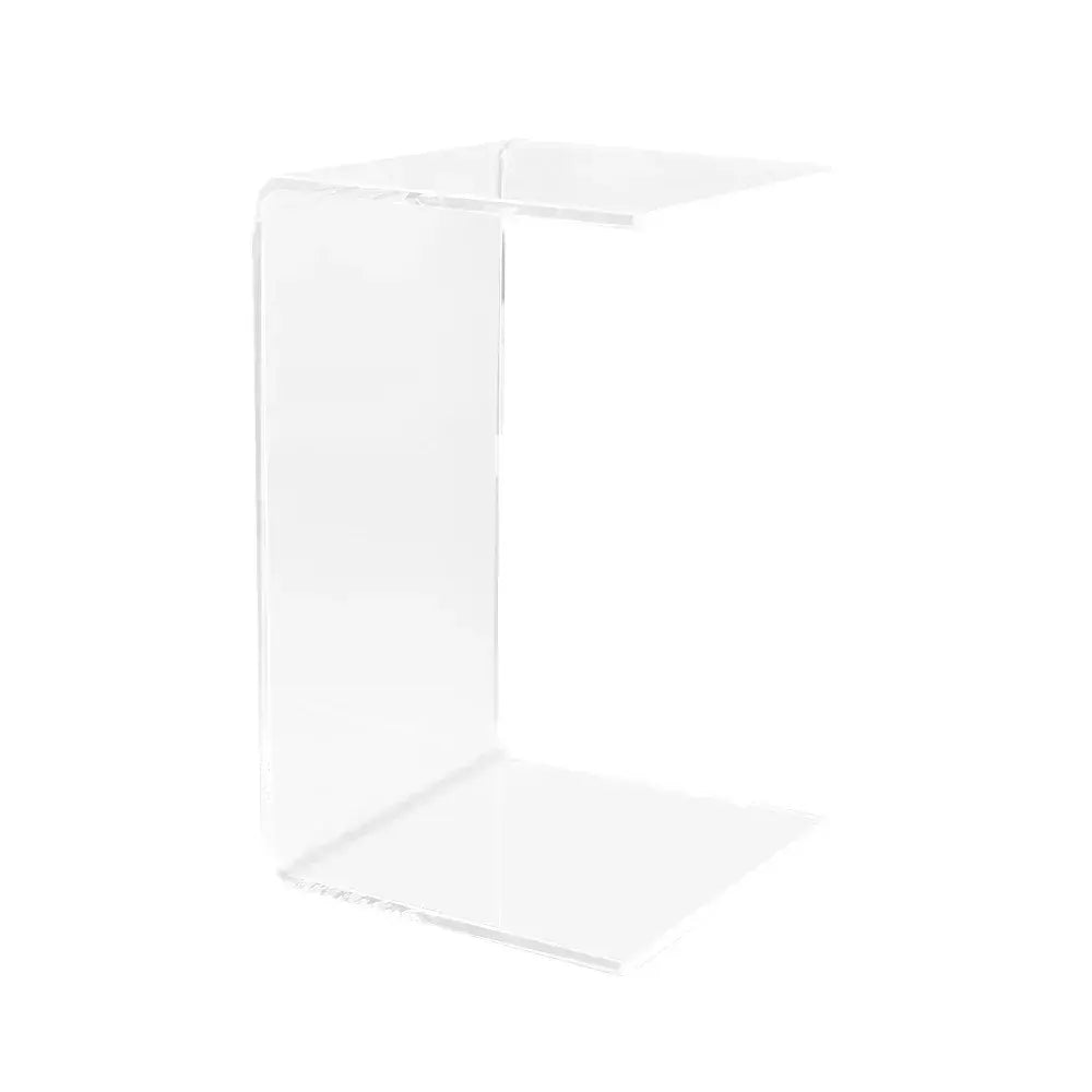 Acrylic Coffee Table Small Clear Acrylic Side Table For Coffee Drink Food Snack in Living Room Apartment Dorm One-Piece Bent End Table 50×30×30cm - Image 6