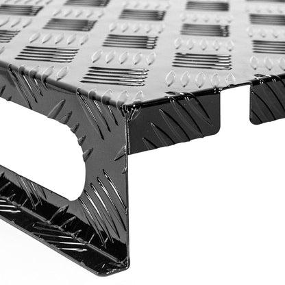 Diesel Tank Cover Double Side Sight Gauge Below Cut for Fuel Pick Up 10/15 L Tank Black Aluminium Alloy Checker Plate Fit Opening Protective Cover - Image 5