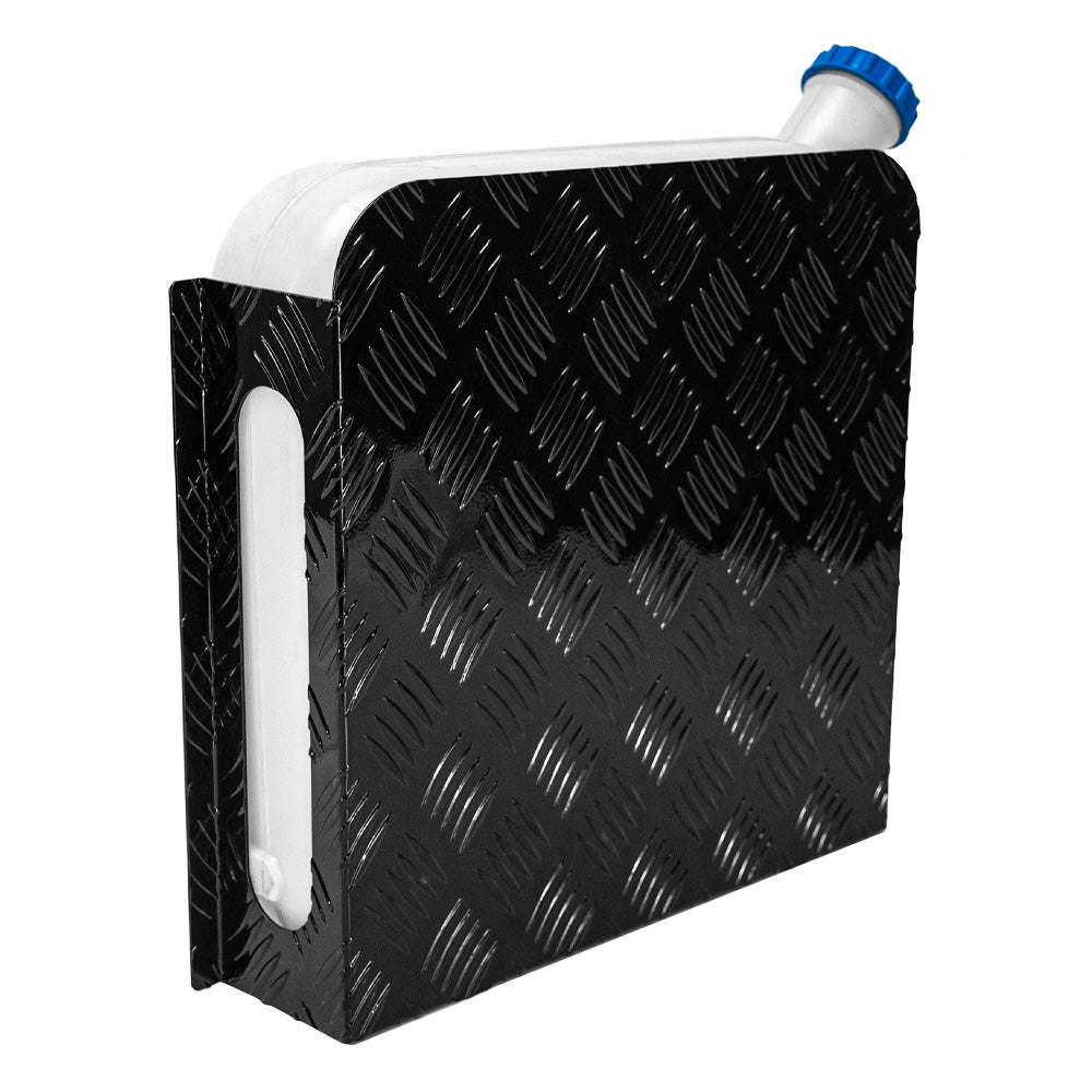 Diesel Tank Cover Double Side Sight Gauge Below Cut for Fuel Pick Up 10/15 L Tank Black Aluminium Alloy Checker Plate Fit Opening Protective Cover - Image 7