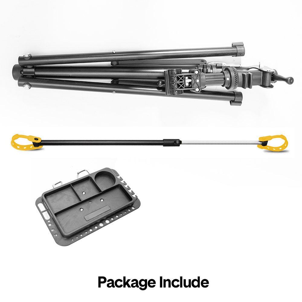 Bike Repair Rack 360 Rotating 40 to 63Inch Height Adjustable Home Bicycle Mechanic Stand Anti-Slip Foldable Maintenance Stand with Tool Tray Max Load 60lbs - Image 6