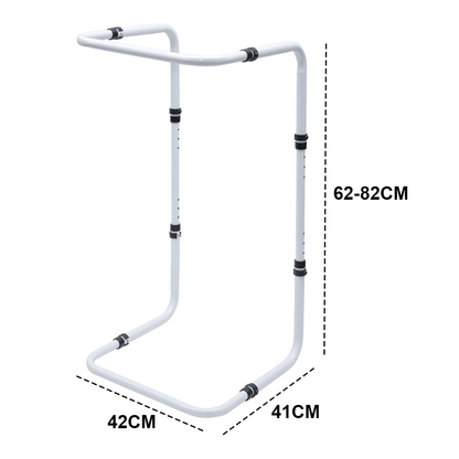 Blanket Lifter Bar 62-82cm Height Adjustable Feet Tent Steel Bed Cradle Max Load 136kg with 4 Clips for Feet Toes Leg Knee Ankle Post Surgery Recovery - Image 7