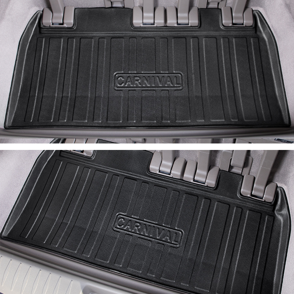 Cargo Mat Kia Carnival 2021-2023 Boot Liner Frunk Mat TPE Cargo Liner All Weather TPE Mat Accessories Rear Trunk Mat Water Proof - Image 3