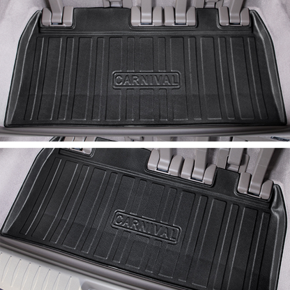 Cargo Mat Kia Carnival 2021-2023 Boot Liner Frunk Mat TPE Cargo Liner All Weather TPE Mat Accessories Rear Trunk Mat Water Proof - Image 3