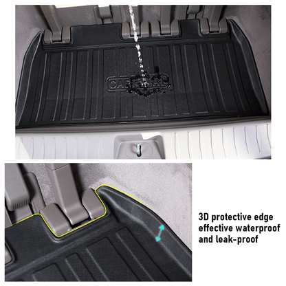 Cargo Mat Kia Carnival 2021-2023 Boot Liner Frunk Mat TPE Cargo Liner All Weather TPE Mat Accessories Rear Trunk Mat Water Proof - Image 9