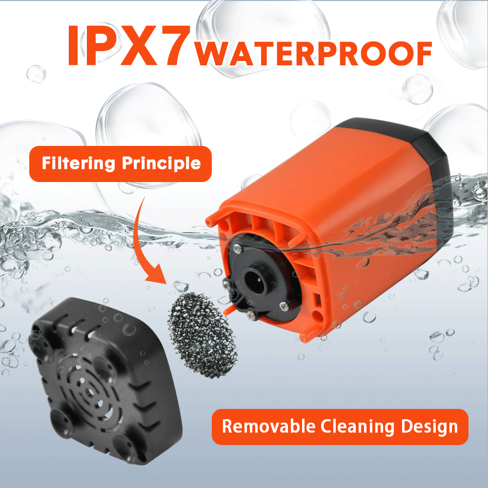 Portable Camping Shower IPX7 Waterproof Outdoor Shower Water Pump with Rechargeable Battery and Intelligent Digital Display for Camping Hiking Traveling - Image 5