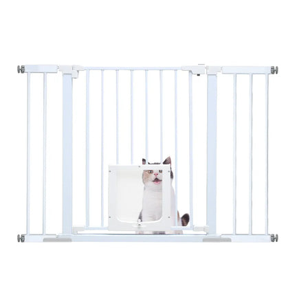 Alston 76cm Tall Baby Pet Security Gate Safety Adjustable Width with Cat Door for House Doorways Stairs Guard Extension Part Width 12cm/24cm Wall Mount
