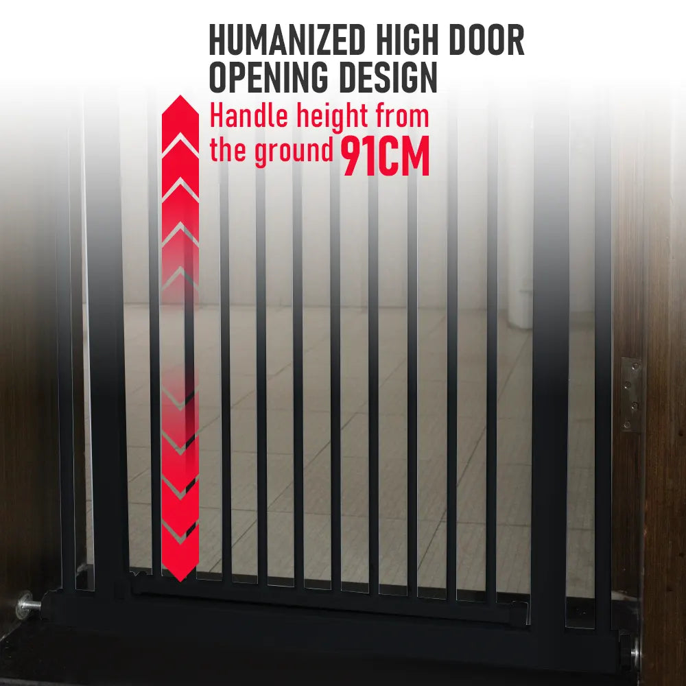 Alston Extra Tall 150cm Baby Pet Security Gate Balck Safety Gate Easy Fit Fence Two Way Opening No Drill Needed - Image 8