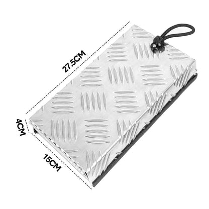 Truma Cowl Cover Silver Universal Aluminum Checker Plate External Flue Vent Spraying Console Replacement Part Fits Truma Water Heater 27x15x4cm - Image 8