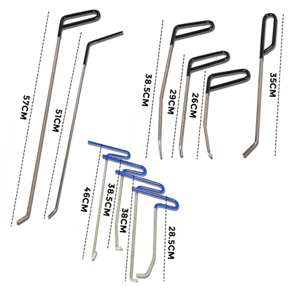 23pcs PDR Tools Push Rods Spring Stainless Steel Dent Repair Kit Dent Removal Rods Set for Car Minor Dents Remover Puller Hail Damage Door Dings - Image 3