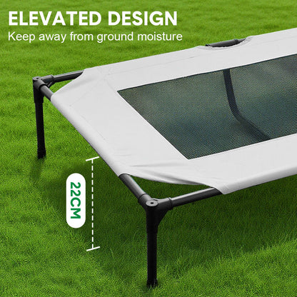 Raised Dog Bed Large Elevated Pet Bed Scratch and Moisture Resistant Breathable Kennel with Non-Slip Feet Indoor Outdoor for All Seasons Max Load 100kg - Image 5
