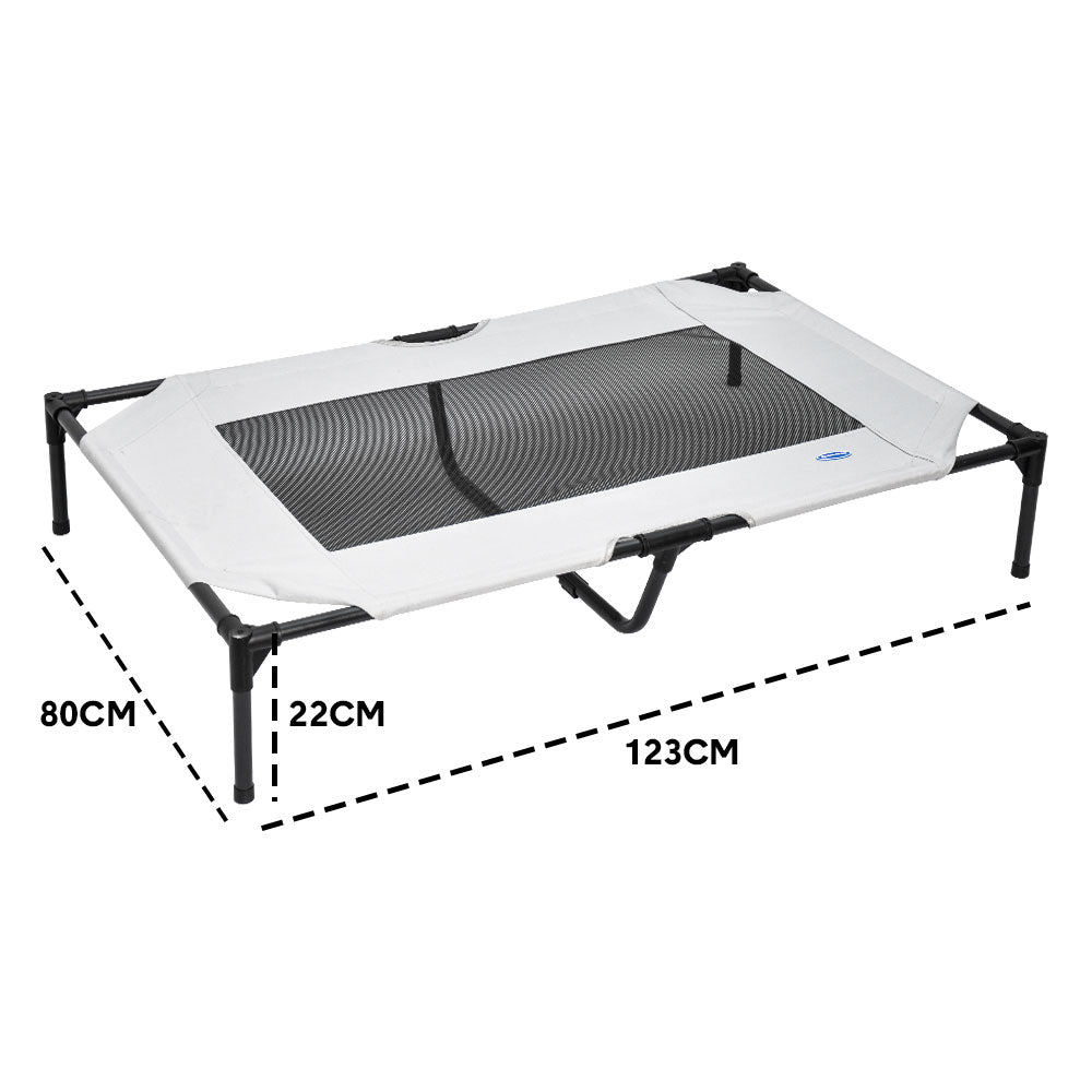 Raised Dog Bed Large Elevated Pet Bed Scratch and Moisture Resistant Breathable Kennel with Non-Slip Feet Indoor Outdoor for All Seasons Max Load 100kg - Image 7