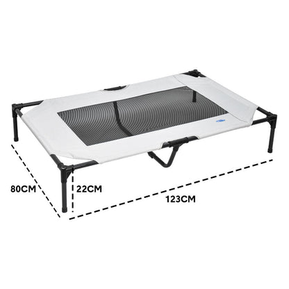 Raised Dog Bed Large Elevated Pet Bed Scratch and Moisture Resistant Breathable Kennel with Non-Slip Feet Indoor Outdoor for All Seasons Max Load 100kg - Image 7