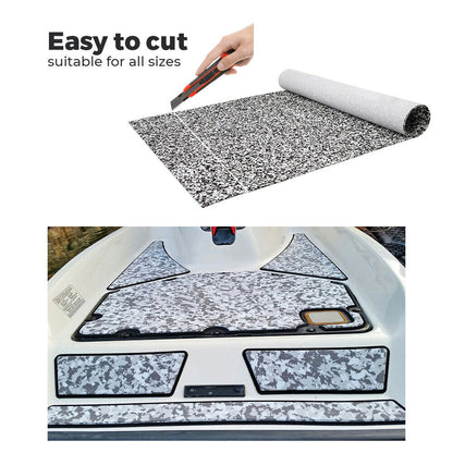 EVA Boat Flooring Mat Camo Foam Boat Decking Faux Teak Marine Mat Boat Carpet Sea Deck Marine Flooring for Motorboat RV Yacht Kayak Surfboard 240cmx90cm - Image 4