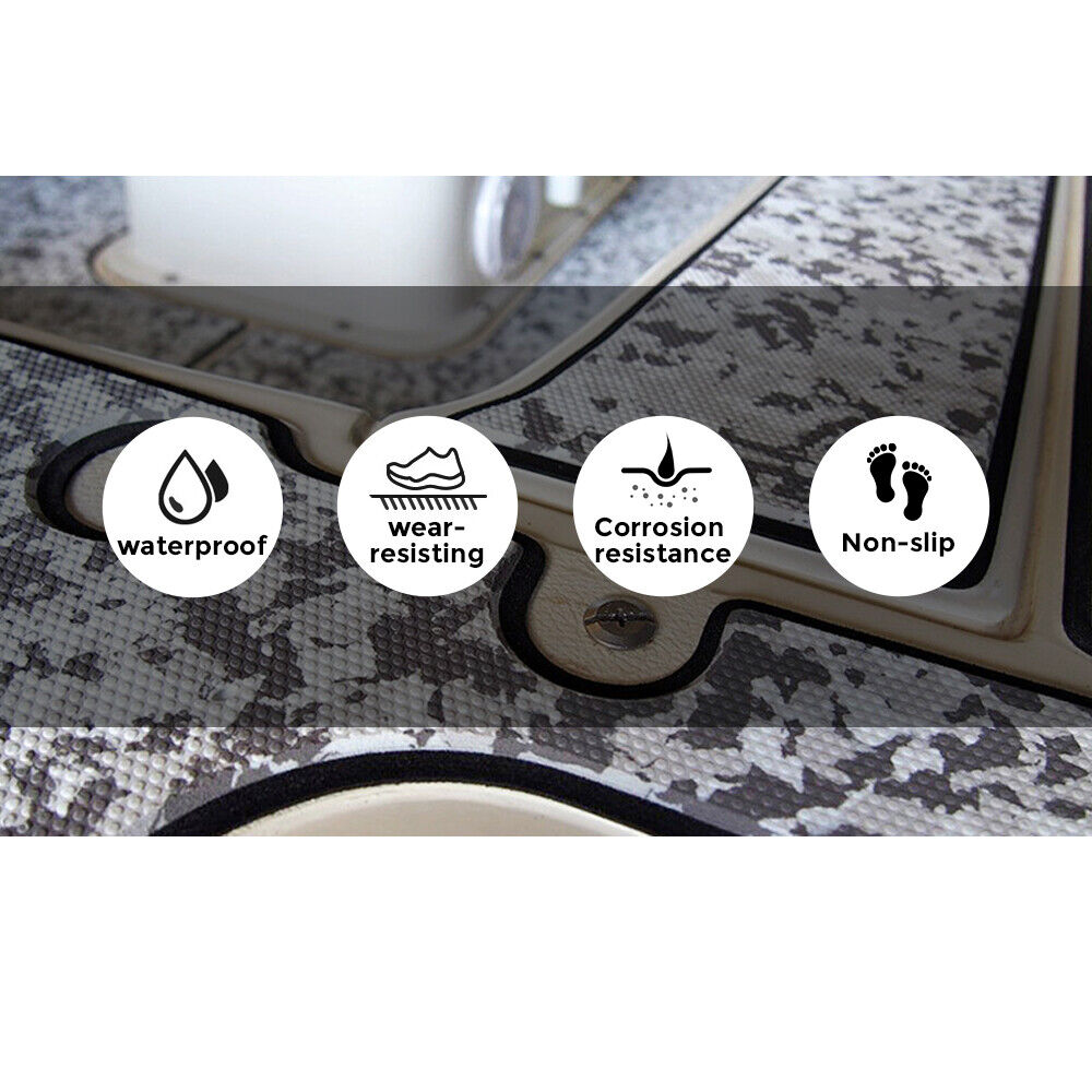EVA Boat Flooring Mat Camo Foam Boat Decking Faux Teak Marine Mat Boat Carpet Sea Deck Marine Flooring for Motorboat RV Yacht Kayak Surfboard 240cmx90cm - Image 7