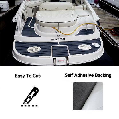 EVA Foam Boat Flooring Mat Faux Decking Teak Marine Mat Boat Carpet Sea Deck Flooring for Motorboat RV Yacht Kayak Surfboard 240cmx90cm Dark Grey - Image 3