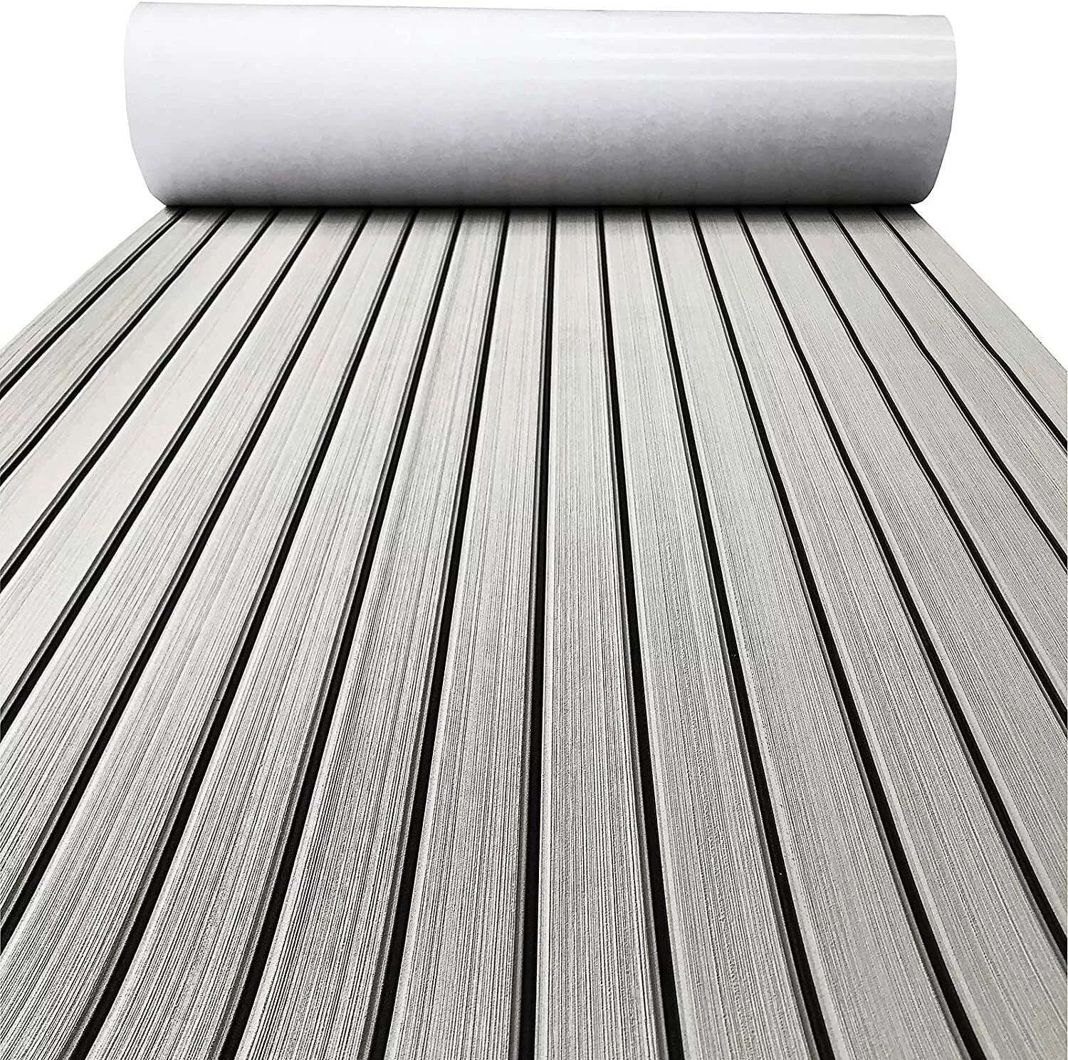 EVA Boat Flooring Mat Foam Boat Decking Faux Teak Marine Mat Boat Carpet Sea Deck Marine Flooring for Motorboat RV Yacht Kayak Surfboard 240cmx90cm - Image 3