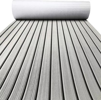 EVA Boat Flooring Mat Foam Boat Decking Faux Teak Marine Mat Boat Carpet Sea Deck Marine Flooring for Motorboat RV Yacht Kayak Surfboard 240cmx90cm - Image 3