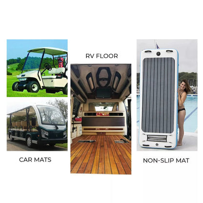 EVA Boat Flooring Mat Foam Boat Decking Faux Teak Marine Mat Boat Carpet Sea Deck Marine Flooring for Motorboat RV Yacht Kayak Surfboard 240cmx90cm - Image 5