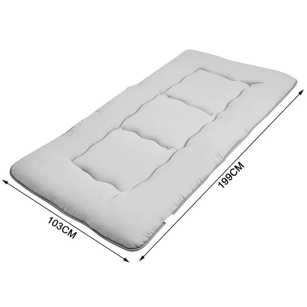Foldable Floor Mattress Roll Up Futon Mattress Thicken Memory Foam for Bedroom Guest Room and Travel Portable Japanese Sleeping Tatami Mat 1x2m Grey - Image 7