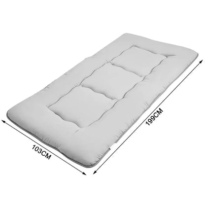 Foldable Floor Mattress Roll Up Futon Mattress Thicken Memory Foam for Bedroom Guest Room and Travel Portable Japanese Sleeping Tatami Mat 1x2m Grey - Image 7