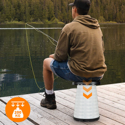 Multi-Functional Outdoor Stool for Aussie Night Camping Fishing Telescopic Hook Rod Lanterns Tarps Hanging No-Tools Assembly Anti-Corrosion PP - Image 6