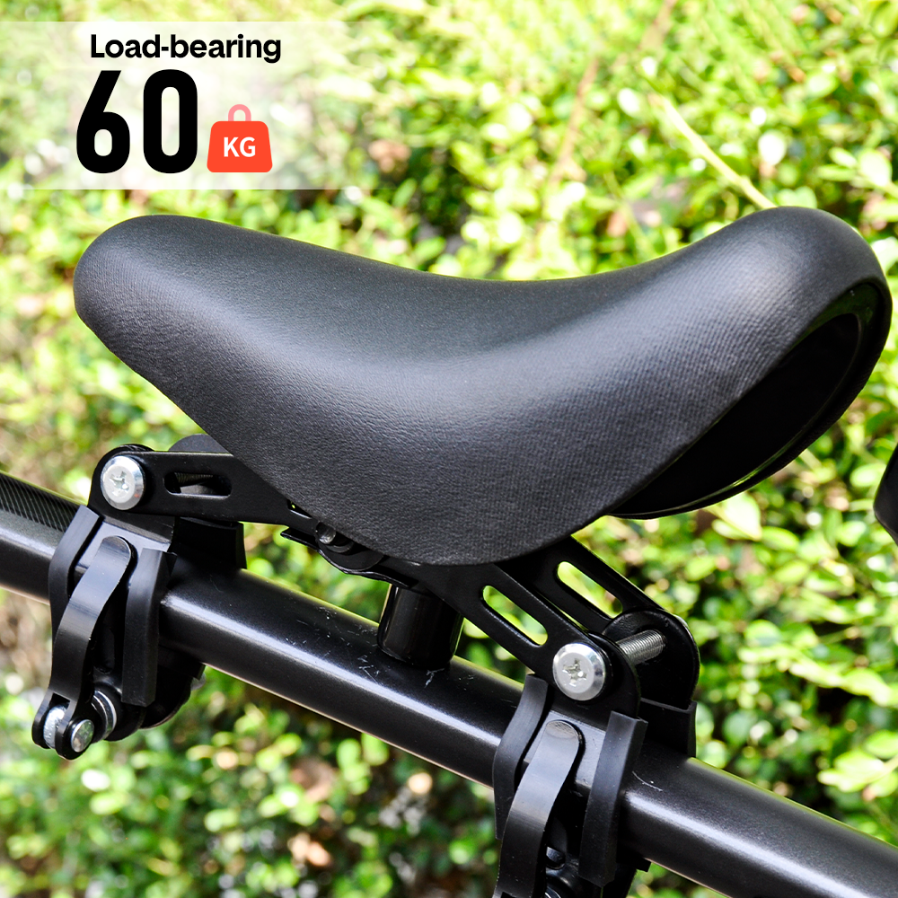 3 In 1 Kids Bike Mounted Front Seat Detachable With Handlebar Foot Pedal Bicycle Seat for Children 1-8 Years Compatible with All Adult Mountain Bikes - Image 5