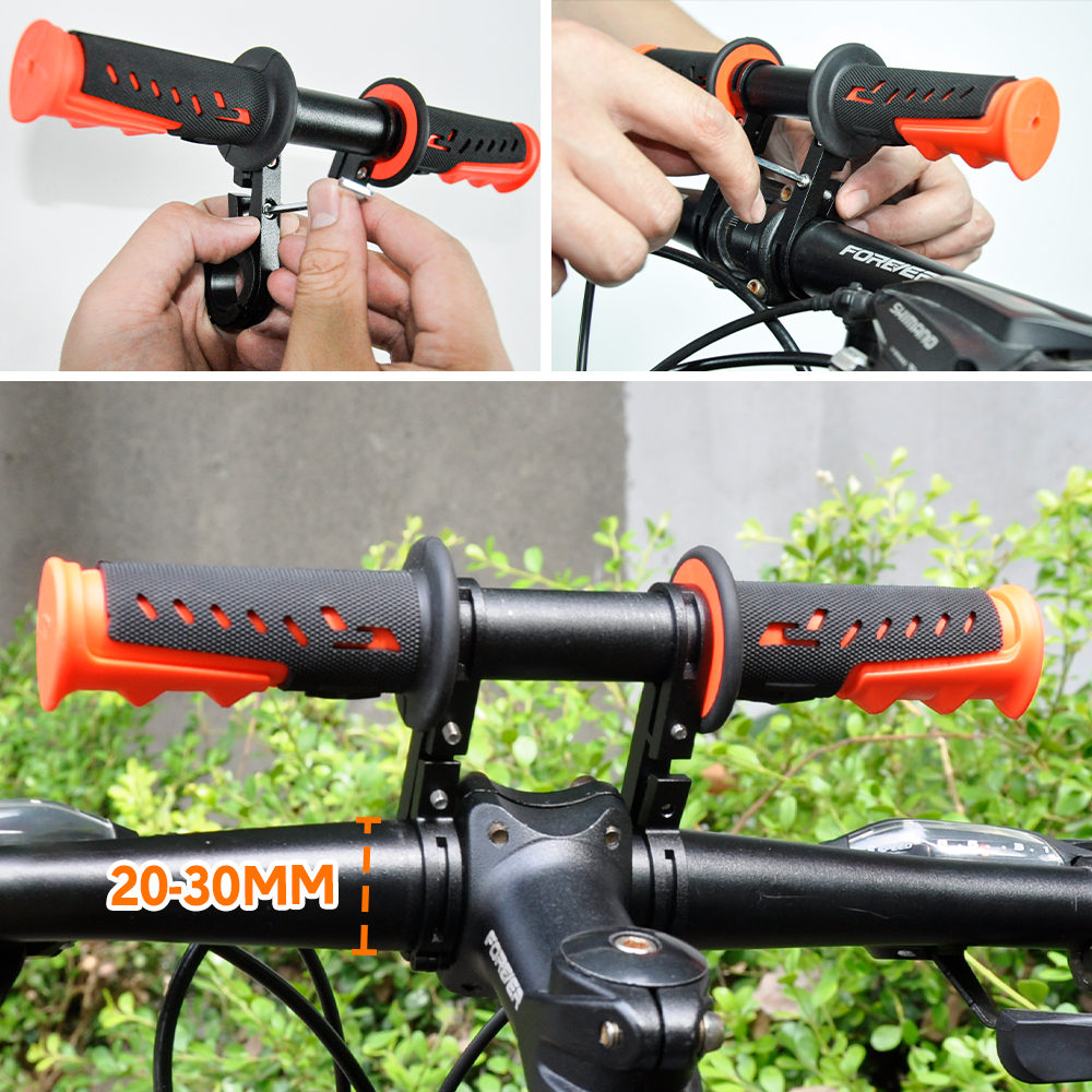 3 In 1 Kids Bike Mounted Front Seat Detachable With Handlebar Foot Pedal Bicycle Seat for Children 1-8 Years Compatible with All Adult Mountain Bikes - Image 7