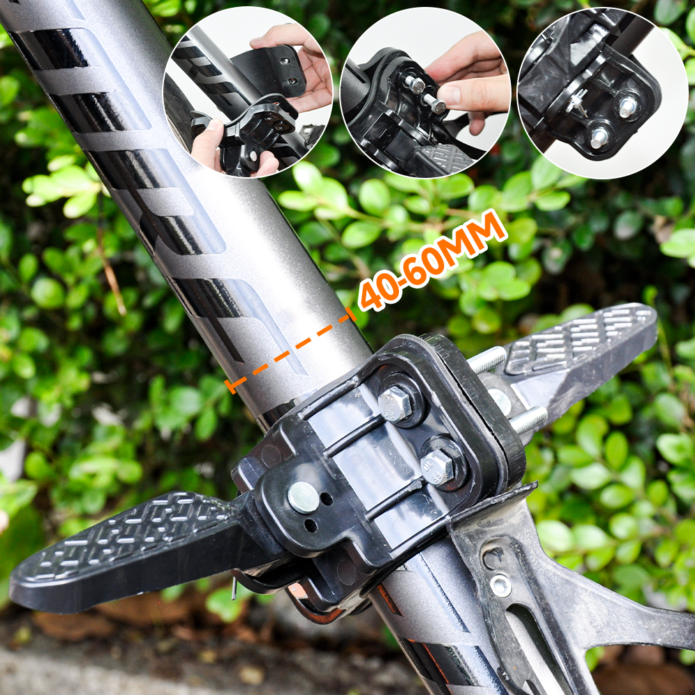 3 In 1 Kids Bike Mounted Front Seat Detachable With Handlebar Foot Pedal Bicycle Seat for Children 1-8 Years Compatible with All Adult Mountain Bikes - Image 9