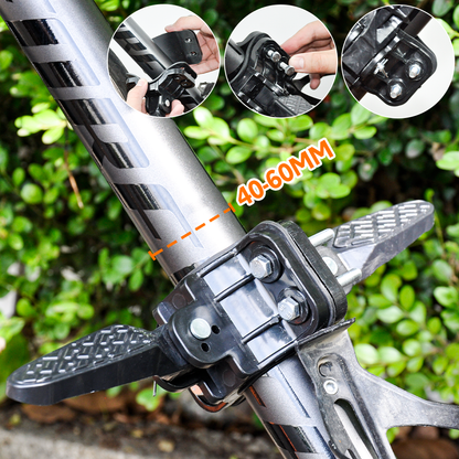 3 In 1 Kids Bike Mounted Front Seat Detachable With Handlebar Foot Pedal Bicycle Seat for Children 1-8 Years Compatible with All Adult Mountain Bikes - Image 9