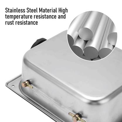 8L Petrol Fuel Tank Stainless Steel Diesel Fuel Tank Portable Diesel Container Backup Petrol Storage Tank For Truck Van External Fuel Tank - Image 3