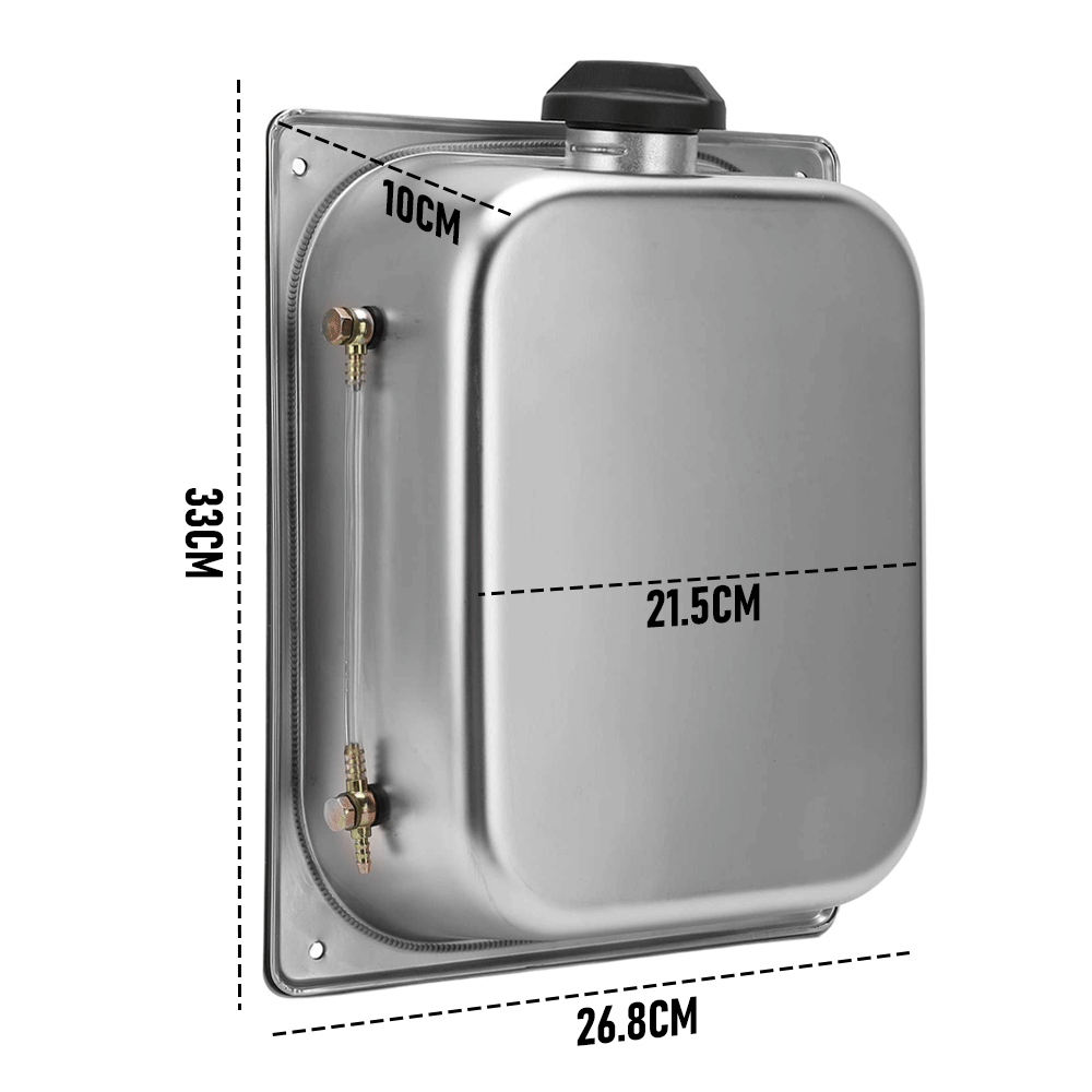 8L Petrol Fuel Tank Stainless Steel Diesel Fuel Tank Portable Diesel Container Backup Petrol Storage Tank For Truck Van External Fuel Tank - Image 8