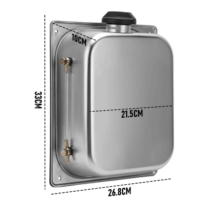 8L Petrol Fuel Tank Stainless Steel Diesel Fuel Tank Portable Diesel Container Backup Petrol Storage Tank For Truck Van External Fuel Tank - Image 8