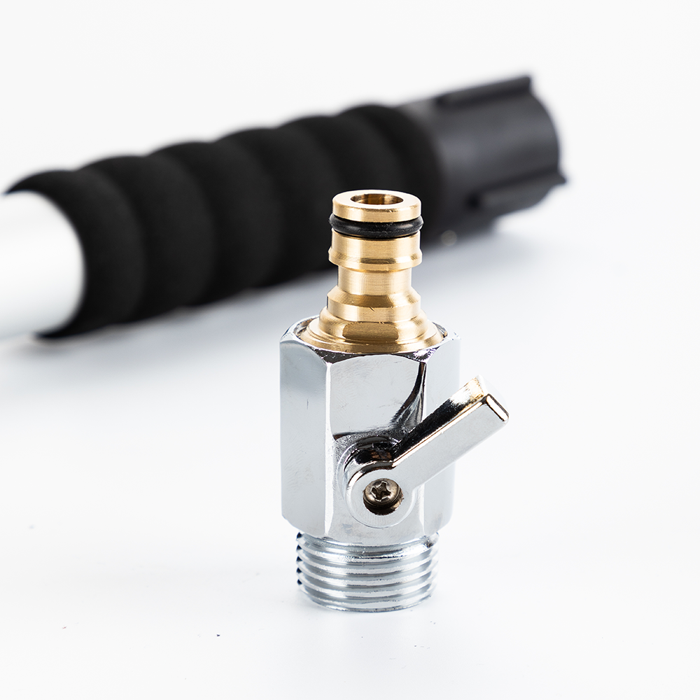 Stainless Steel Pressure Washer Gutter Cleaner Aluminium Alloy Water Fed Pole for Gutter Cleaning 180 Rotatable Nozzle Max 1.75m With Curved End - Image 7