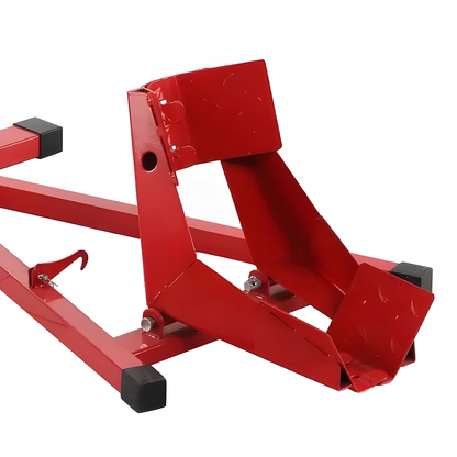 Heavy-Duty Motorcycle Motorbike Front Wheel Chock Lift Stand Vehicle Wheel Chock Clampsfor Trailer Transport 15"-21" Tires Standard Motorcycles - Image 4