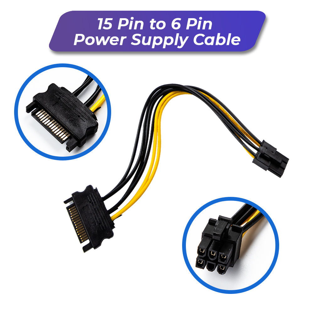 PCIe 1X-16X Riser Extender Kit for Aussie Crypto Miners Gold-Plated Zero Signal Loss 6-Pack Mining Rig with 60cm USB3 Cables Fixed Buckle Stable Power - Image 5