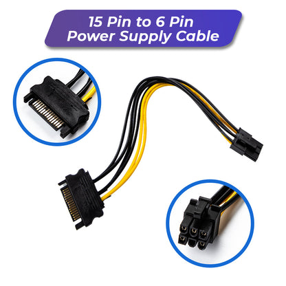 PCIe 1X-16X Riser Extender Kit for Aussie Crypto Miners Gold-Plated Zero Signal Loss 6-Pack Mining Rig with 60cm USB3 Cables Fixed Buckle Stable Power - Image 5