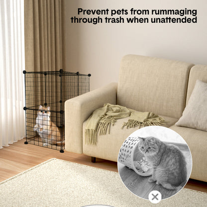 Pet Playpen Foldable Metal Pet Cage Enclosure Puppy Fence 16 Panels with Connection Clips for Small Animal Puppy Rabbit Kitten Turtle Indoor Outdoor Black - Image 3