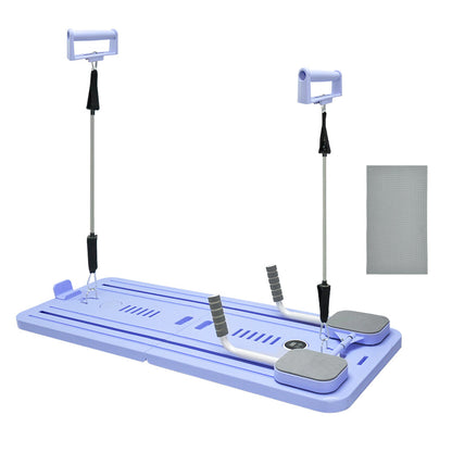 Foldable Pilates Board Reformer 4 in 1 Multifunctional Core Exercise Set Ab Trainer with Timer and Phone Stand for Indoor Outdoor Full Body Fitness Home - Image 7