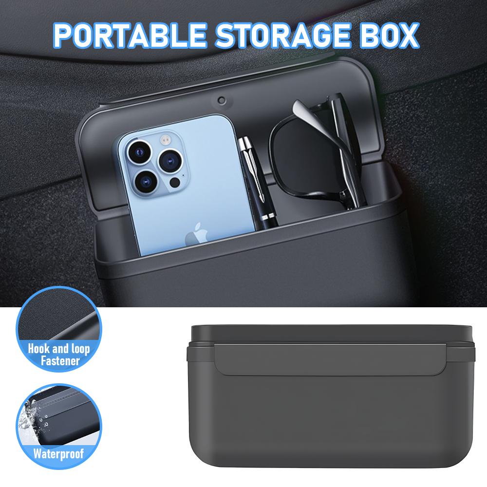 TPE Car Boot Organiser Australia | No-Sew Stitching Odourless Design | Reusable Velcro for Door/Center Console | Camping/Office Storage Box - Image 2