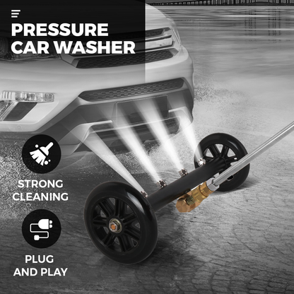 Alston Pressure Water Spray Car Undercarriage Cleaner Washer Max 4000PSI Chassis Washer Surface Cleaner 1/4 Quick Connector with Wands for Car Ground Cleaning - Image 2