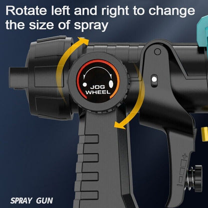 1400ml Cordless High Pressure Spray Gun Flow Adjustable Spray Gun Paint Sprayer Home Interior Exterior With 2 Nozzles For Makita 21V Battery-Skin Only - Image 4