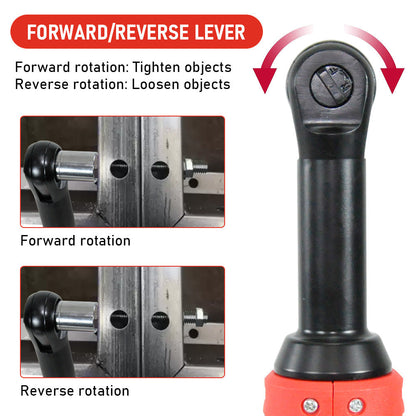 Cordless Electric Ratchet Wrench Set 12V Power Electric Ratchet Wrench 3/8inch 400 RPM Variable Speed with Sockets Two 2000mAh Batteries and Charger - Image 4