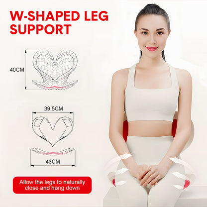 BKT Cushion Portable Ergonomic Lower Back Seat Lumbar Support Chair Posture Correction Max Load 110kg for Home Office Chair and Floor Seat Red Heart Design - Image 3