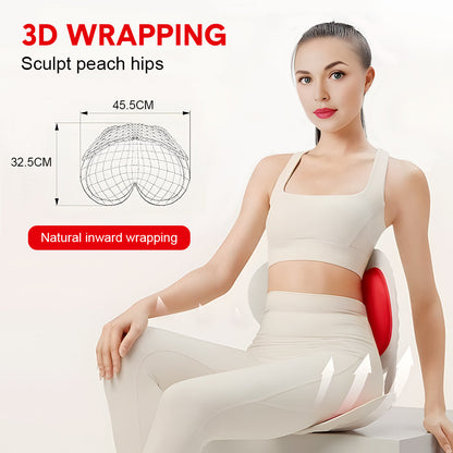 BKT Cushion Portable Ergonomic Lower Back Seat Lumbar Support Chair Posture Correction Max Load 110kg for Home Office Chair and Floor Seat Red Heart Design - Image 4