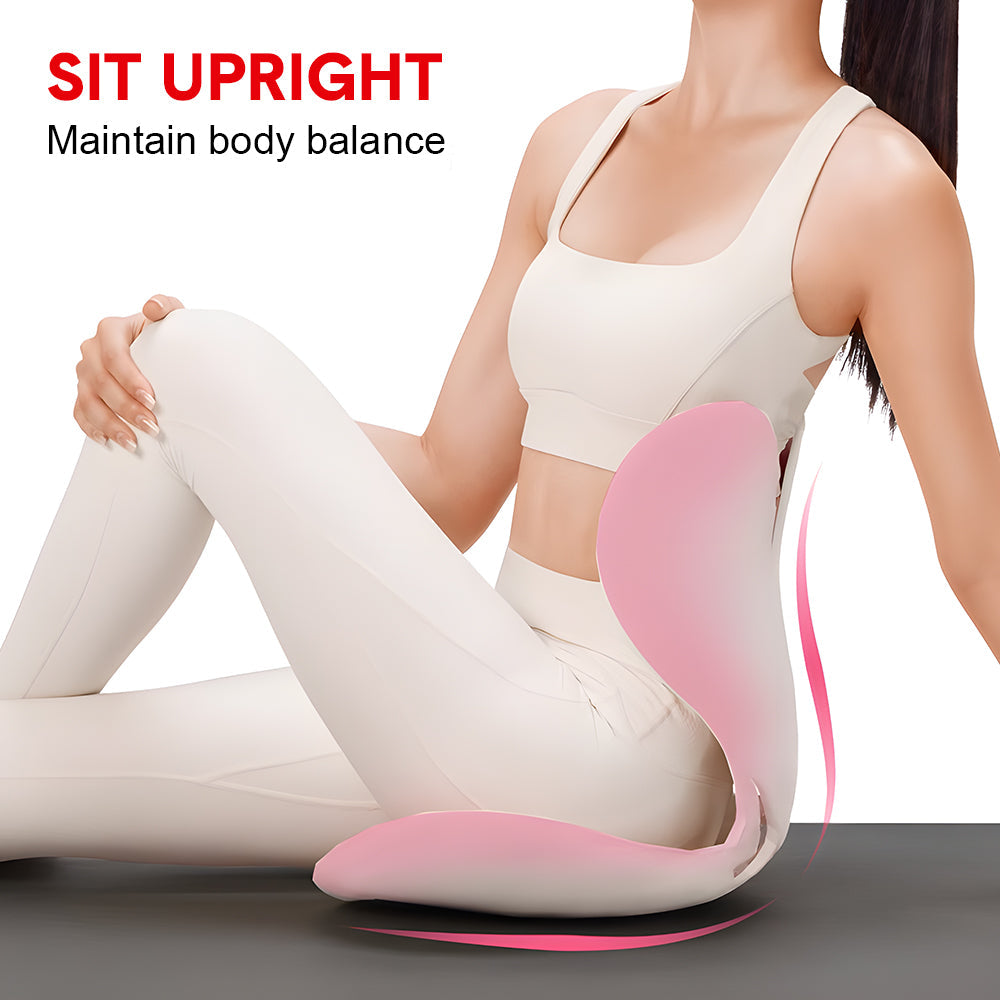 BKT Cushion Portable Ergonomic Lower Back Seat Lumbar Support Chair Posture Correction Max Load 110kg for Home Office Chair and Floor Seat Red Heart Design - Image 8