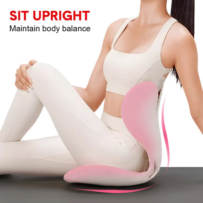 BKT Cushion Portable Ergonomic Lower Back Seat Lumbar Support Chair Posture Correction Max Load 110kg for Home Office Chair and Floor Seat Red Heart Design - Image 8