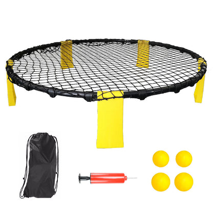 Portable Outdoor Spikeball Roundnet Game Set Team Beach Ball Game Bouncer Toy with Carrying Bag Net and 3 Balls Played Indoor Outdoor Lawn Beach Tailgating - Image 3